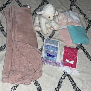 Baby blankets burp cloths towel and Hobby Lobby Sheep some pilling staining